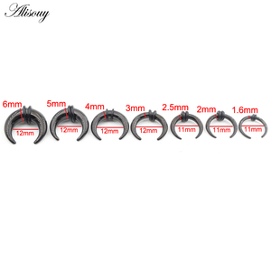 2 件装不锈钢 C 形水牛角耳扩张器扩张器隔膜固定耳屏软骨婚礼礼物派对 - Product Image 6