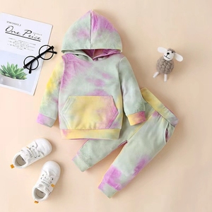 Novos Conjuntos de Roupa para Bebês e Crianças Pequenas: Suéter com Capuz + Calças (<span class=keywords><strong>2</strong></span> Peças) para Meninos e Meninas Recém-Nascidos de 0 a 3 Anos - Product Image 2
