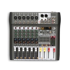 Bộ điều khiển trộn âm thanh hiệu suất cao MX99-6i 99dsp + 7 băng tần EQ + 2aux 6 kênh với công suất ảo 48V/MP3 - Product Image 2