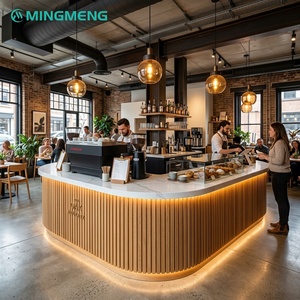 Juego de Muebles de Barra para Restaurante Comercial, Diseño Contemporáneo, Duradero, con Cubierta de Piedra, Gabinete de Barra Resistente - Product Image 1
