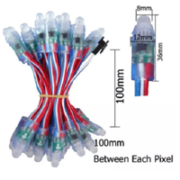 Ws2811 pixels, 12mm, belle couleur, décoration de vacances, led, logiciel SPI