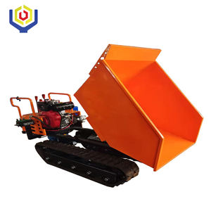 Chargeur de jardin de 1000 kg, <span class=keywords><strong>brouette</strong></span> motorisée, mini chargeur sur chenilles, moteur principal, pompe, boîte de vitesses, hydraulique, auto-déchargement - Product Image 5