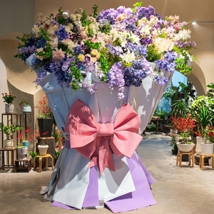 Sculpture de pot de fleurs géant personnalisé, décoration florale surdimensionnée pour jardin, parc, parc à thème - Product Image 4