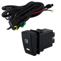 Interruptores de luz antiniebla Isuzu al por mayor de fábrica, interruptores de botón LED, interruptores de coche de 12 voltios Material ABS, interruptor de faro de coche