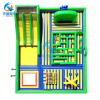 Parcours d'obstacles gonflable géant en PVC de qualité commerciale, personnalisé pour l'extérieur, aire de jeux à thème, capacité de 1000 kg