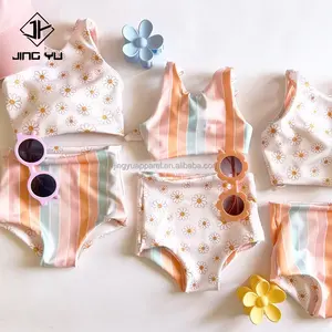 2024 Kids Bathing Suits Eco-friendly Kids Swimwear Wholesale Baby Bikini Set Custom Swimwear For Little Girls