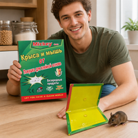 Piège à colle solide écologique et portable pour souris, en papier vert, collant pour rongeurs et fourmis (emballage russe) – Utilisation domestique et jardin