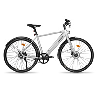 Pour JOYKIE 250W vtt électrique vélo de ville à vitesse unique avec entraînement par courroie et frein à disque hydraulique batterie au Lithium intégrée