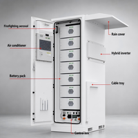Système de Stockage d'Énergie Solaire Intégré (BESS) 50kW 100kWh avec Batterie LiFePO4 112 ESS 314Ah, Armoire de Batterie IP54 pour Usage Commercial Extérieur, Optimisation du Facteur de Puissance