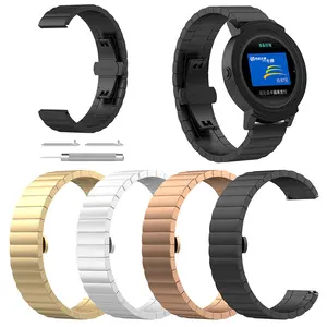 Shanhai 20Mm Vervangende Roestvrijstalen Band Voor Samsung Galaxy Horloge 42Mm/Voor Pebble Tijd Ronde 20Mm/Voor Ticwatch 2 Horloge