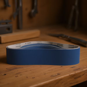 สายพานขัด P100 สีน้ำเงิน สำหรับขัดไม้และโลหะ ขนาด 60x300 มม. - Product Image 3