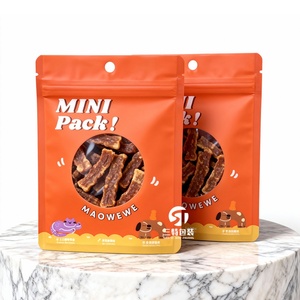 ถุงฟอยล์อะลูมิเนียมพิมพ์ลายตามสั่ง พร้อมหน้าต่างและจุกจ่าย สำหรับบรรจุภัณฑ์อาหารสัตว์เลี้ยงแบบตั้งได้ มีซิปล็อคปิดผนึก - Product Image 3