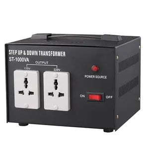 Hot Sale Single Phase ST 500-5000w Step Up Step Down Transformer with French or BS Plug