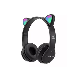 Factory Outlet Multiple Colour Cute Kid Earphones Cat Ear Wireless & Wired Noise Cancelling Earphones
