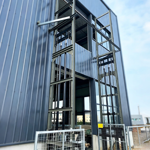 Monte-charge à <span class=keywords><strong>rail</strong></span> guidé personnalisé <span class=keywords><strong>pour</strong></span> entrepôt, mezzanine et atelier industriel avec système de plateforme à entraînement par chaîne - Product Image 6