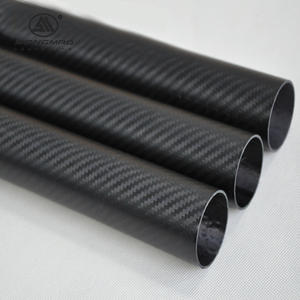 Yüksek modüllü 3k karbon Fiber tüp dimi düz 16mm 25mm 60mm 120mm 200mm 1000mm karbon Fiber tüp boru karbon Fiber boru - Product Image 1