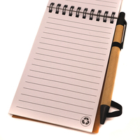 Notebook en papier kraft créatif, avec stylo, personnalisé, à la mode, réutilisable, intelligent