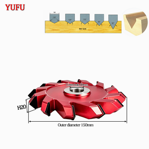 Fresa en V de 12 dientes de carburo de tungsteno de grado industrial YUF 90, disponible para OEM, HRC 65, para tallado de madera, ranurado y reparación de precisión - Product Image 3