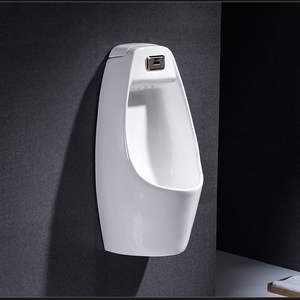 Urinario para hombres con sensor automático de diseño moderno, urinario de cerámica montado en la pared y de pie para adultos para uso en el baño - Product Image 1