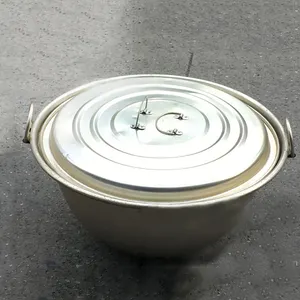 Vaso de cozinha de alumínio/ferro fundido, venda quente, para acampamento, ao ar livre, de 30l, 45l