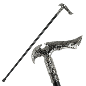 Golden Devil et Angel Halloween Crosier canne autodéfense bâton canne de <span class=keywords><strong>marche</strong></span> <span class=keywords><strong>avec</strong></span> feuille de fer à l'intérieur - Product Image 2
