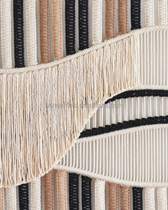 Arazzo da Parete in Macramè con Motivi Geometrici, Decorazione Artistica Intrecciata per Casa, Soggiorno, Stile Moderno Rustico - Product Image 5