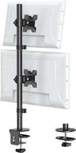 Nuevo Soporte Ergofirst para <span class=keywords><strong>2</strong></span> Monitores de 32 Pulgadas, Articulado Verticalmente, de Acero, con Capacidad de 8 kg, Inclinable y Giratorio, Color Negro - Product Image 2