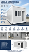 Maisons conteneurs modulaires pliables en acier léger, design créatif Star Cabin, pour cuisine, salon, chambre, écologiques, 20 pieds