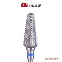 Forets coniques en carbure SHUANGJIA de 6,8 mm pour retirer la poudre acrylique, les ongles artificiels, outils de manucure pour salon