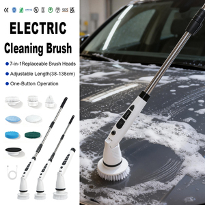 Cepillo <span class=keywords><strong>de</strong></span> Limpieza Eléctrico Eficaz, Cepillo Giratorio con Ángulo Ajustable para Baño, Cocina y Automóvil - Product Image 1