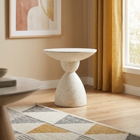 Table basse d'appoint moderne et durable pour salon, hôtel, en oxyde de magnésium écologique, fabriquée à la main, mobilier de maison contemporain