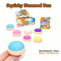 Jouet anti-stress sensoriel mignon en TPR personnalisé, en forme de boulette, à remontée lente, pour adolescents, idéal comme cadeau de remise de diplôme