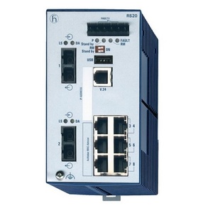 Hirschmann RS20-0800M2M2SDAE (RS20-0800M2M2SDAEHH) Compact OpenRail Managed Ethernet <b>Switches</b> - Product Image 1