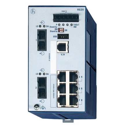 Hirschmann RS20-0800M2M2SDAE (RS20-0800M2M2SDAEHH) Compact OpenRail Managed Ethernet Switches