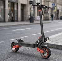 Trottinette électrique pliable à deux roues rechargeable avec batterie au lithium et cadre en alliage d'aluminium, étanche pour les voyages en extérieur