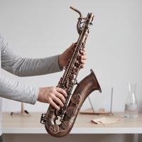 Antique Copper Saxophone Baritone Wind Instruments