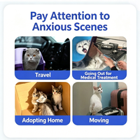 Autocollants apaisants pour animaux USMILEPET, infusés aux phéromones naturelles et à l'huile essentielle de lavande, patchs anti-anxiété pour chats et chiens