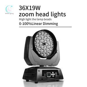 Équipement d'éclairage de scène, projecteur à tête mobile avec zoom, 36x15w Bee Eye LED Moving Head Light - Product Image 2