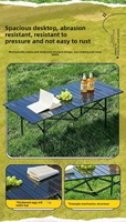 Ensemble de table et chaises pliantes d'extérieur 6 pièces : Chaise lune avec table pliante, portable pour pique-nique, plage, barbecue, famille