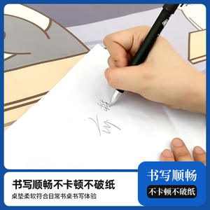 แผ่นรองโต๊ะหนังลายการ์ตูน รูปสี่เหลี่ยมผืนผ้า PVC กันลื่น สำหรับนักเรียน ใช้เขียนหนังสือ ใช้กับคอมพิวเตอร์ ป้องกันสายตา - Product Image 5