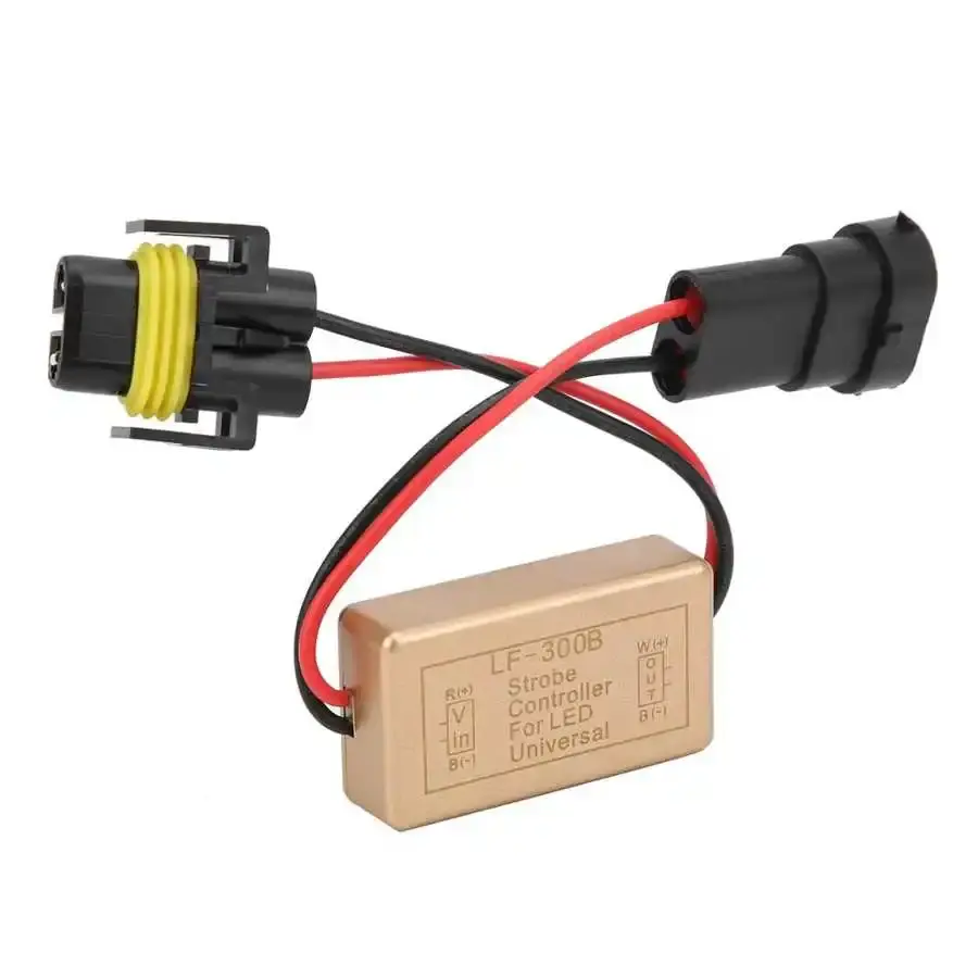 LED 헤드 라이트 포그 램프 용 자동차 액세서리 플래시 스트로브 컨트롤러 박스 연속 점멸 모듈 H8 H9 H11 소켓