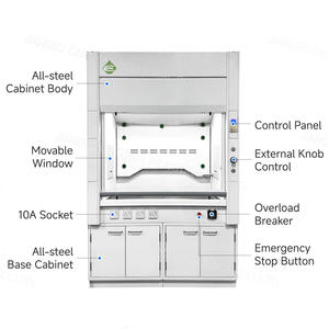 Campana de Extracción de Humos para Soldadura CARTMAY <span class=keywords><strong>con</strong></span> Filtro HEPA, Campana de Extracción de Humos Perclóricos de Sobremesa <span class=keywords><strong>con</strong></span> Ventilador de Laboratorio - Product Image 2