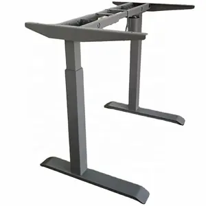 定制人体工程学家用电脑办公学校升降桌底座升降电动高度可调站立桌架