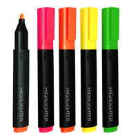 Marcadores Fluorescentes Coloridos para Niños, Regalos Promocionales, Diseño Kawaii, Punta Oblicua, para Uso Escolar y de Oficina