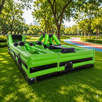 Videur gonflable géant en PVC commercial pour enfants sautant toboggan château plein d'entrain parc d'attractions Fun City