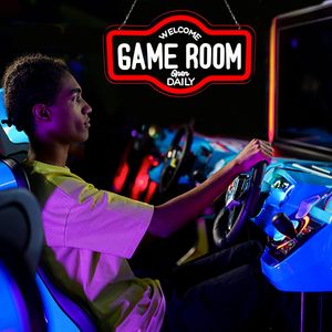 Game Room letreros neon LED indoor hanging ambient light shop <b>sign</b> wall decoration light entrance indicator light luminous <b>sign</b> - Product Image 6