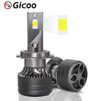 Nouveau phare LED automobile Gicoo F5 9005 9006 H4 H11 H7 6000K 12V IP67 universel Canbus 10000LM CSP3570 60W