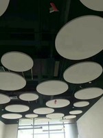 Desain Baffle Plafon Kantor Modern Persegi, Berbahan Fiberglass Akustik, Tahan Api, Tahan Air, dengan NRC 0.9