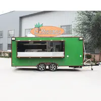 Airstream Pizza Makanan Trailer Cart Truk Ponsel Hot Dog Trailer Makanan Jalan Cepat Panggang Makanan Cart untuk USA