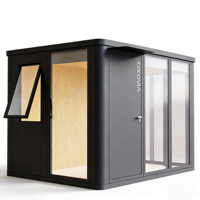Cocovia Maison Modulaire Préfabriquée en Acier Léger et Aluminium, Design Écologique, Montage Facile pour Salon Extérieur